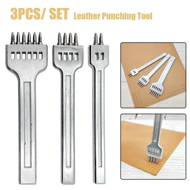 Leather Carving Tools Leather Round Hole Punch Thick Material Special Punching Tool Leather Tool Set. Leather Stitching Round Punch